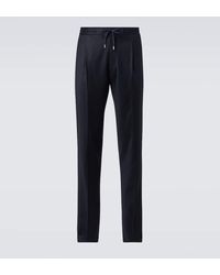 Lardini - Pantalones Rectos De Lana Y Cachemir - Lyst