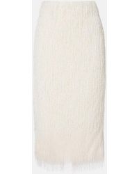Dries Van Noten - Fringed Midi Skirt - Lyst
