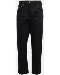Prada - Mid-Rise Cropped Straight Jeans - Lyst