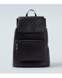 Gucci - Gg Medium Leather Backpack - Lyst