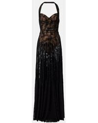 Norma Kamali - Robe Cayla Aus Spitze - Lyst