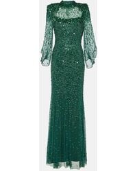 Jenny Packham - Embellished Tulle Gown - Lyst