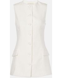 Faithfull the Brand - Jane Linen Vest - Lyst