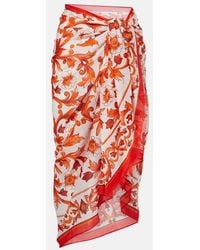 Dolce & Gabbana - Majolica Cotton Beach Cover-Up - Lyst