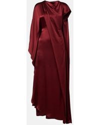 ROKSANDA - Hiba Caped Silk Gown - Lyst