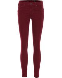 AG Jeans Skinny Jeans The Legging Ankle - Rot
