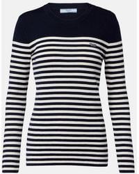 Prada - Pull Raye En Laine Vierge - Lyst