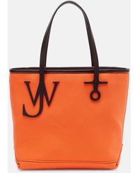 JW Anderson - Anchor Small Leather-Trimmed Tote Bag - Lyst