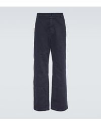 Dolce & Gabbana - Mid-Rise Straight Cotton Pants - Lyst