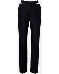 Jil Sander - Cutout Wool And Mohair Straight Pants - Lyst