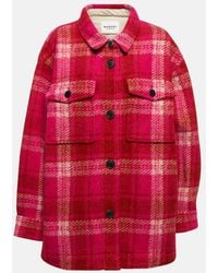Isabel Marant - Harveli Plaid Wool-Blend Jacket - Lyst