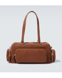 Miu Miu - Tote Pocket Aus Leder - Lyst