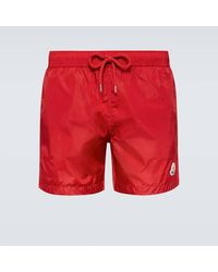 Moncler - Swim Shorts With Logo - Lyst