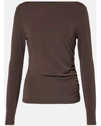 Max Mara - Top Catullo Aus Crepe-Jersey - Lyst