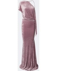 Rick Owens - Lilies Tungsten Open-Back Velvet Gown - Lyst