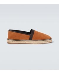 Manolo Blahnik - Espadrilles Nerano Aus Veloursleder - Lyst