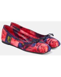 Christian Louboutin - Mamadrague Satin Flat - Lyst