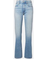 SLVRLAKE Denim - Kendra High-Rise Straight Jeans - Lyst