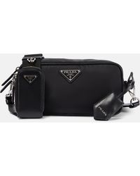 Prada - Small Re-nylon And Leather Shoulder Bag - Lyst