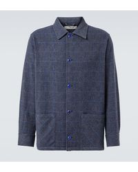 God's True Cashmere - Wizard Herringbone Checked Cashmere Overshirt - Lyst