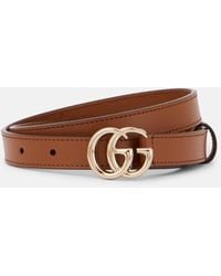 Gucci - Gg Marmont Leather Belt - Lyst