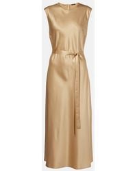 JOSEPH - Robe Midi Garnier En Satin De Soie - Lyst