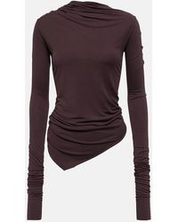 Rick Owens - Lilies Draped Jersey Top - Lyst