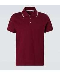 Saint Laurent - Cotton Polo Shirt - Lyst