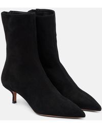 Aquazzura - Montmartre 50 Suede Ankle Boots - Lyst