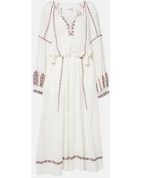 Isabel Marant - Florenza Cotton Midi Skirt - Lyst