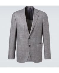 Canali - Blazer Aus Wolle, Seide Und Kaschmir - Lyst