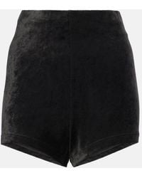 Rick Owens - Lilies Dirt Velvet Jersey Shorts - Lyst