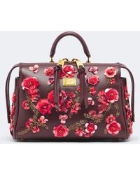 Dolce & Gabbana - Vittoria Medium Leather Top-Handle Bag - Lyst