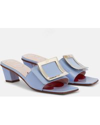 Roger Vivier - Love 45 Patent Leather Mules - Lyst