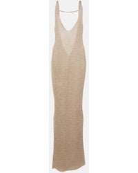 Bananhot - Sunny Lame Maxi Dress - Lyst