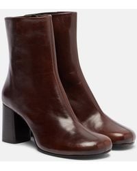 Lemaire - Anatomic 80 Leather Ankle Boots - Lyst