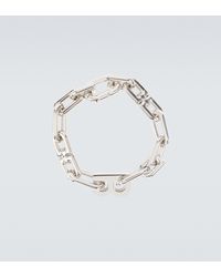 Balenciaga Bracelet Thin B Chain - Métallisé
