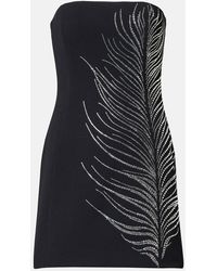 David Koma - Crystal-Embellished Cady Minidress - Lyst