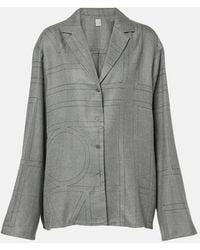 TOTEME - Shirt With Monogram - Lyst