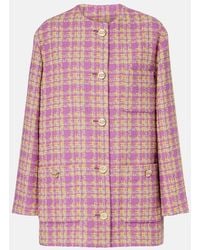 Gucci - Checked Cotton-Blend Tweed Jacket - Lyst