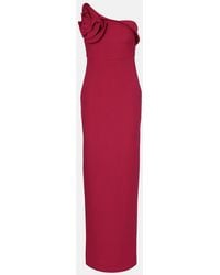 Roland Mouret - One-Shoulder Crepe Maxi Dress - Lyst