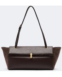 SAVETTE - Symmetry Trapeze Medium Leather Shoulder Bag - Lyst