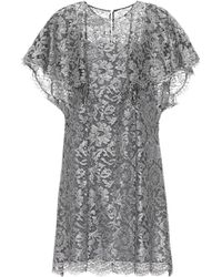 Valentino Minikleid aus Spitze - Grau