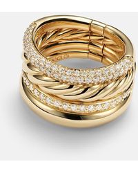 David Yurman - Ring Dy Mercer Aus 18Kt Gelbgold Mit Diamanten - Lyst