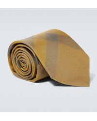 Burberry - Krawatte Check aus Seide - Lyst