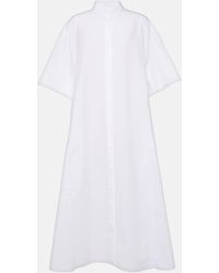 The Row - Bredel Oversized Cotton Poplin Shirt Dress - Lyst