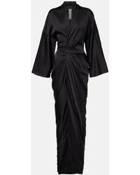 Rick Owens - Satin Wrap Gown - Lyst