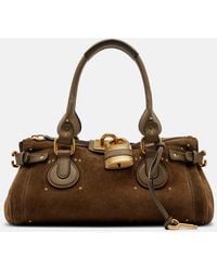 Chloé - Paddington Suede Shoulder Bag - Lyst