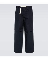 Jil Sander - Pantalones de algodon con cremallera - Lyst