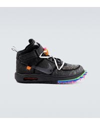 Nike Off White Air Force 1 Mid Sp Trainer - Black